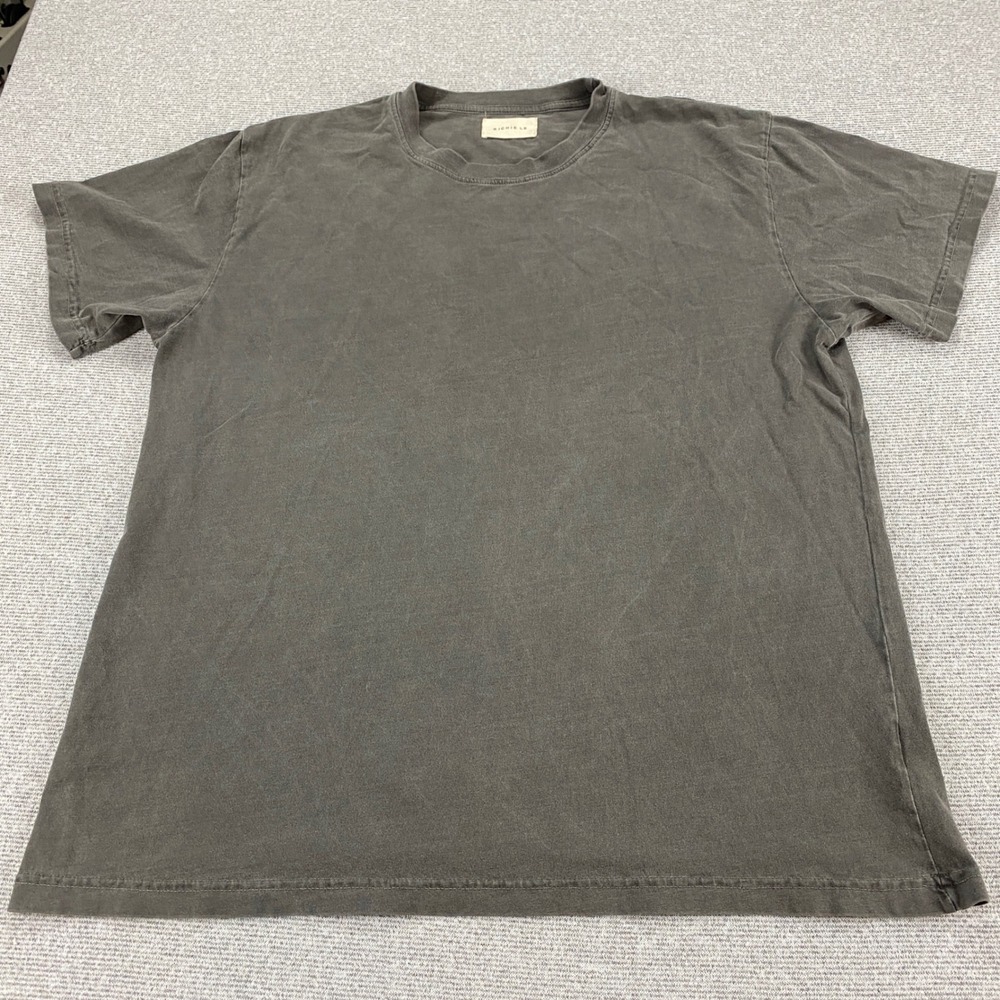 Richie Le‎ Mens T-Shirt Large Faded Black Charcoal Cotton Made in USA